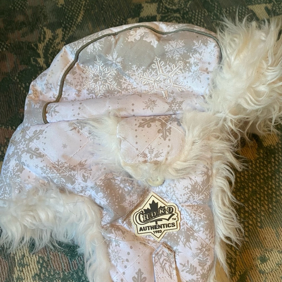 Unisex Choko Trapper Hat One Size White Grey Pink Snow Bunny Winter Snowboarding - Picture 9 of 13